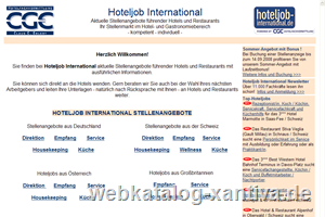 Hoteljob International - Jobbrse fr die Gastronomie