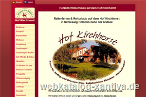 Reiterurlaub in Schleswig Holstein - Hof Kirchhorst
