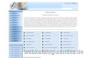 Artikelverzeichnis & Webkatalog auf Pagerank-Web.de
