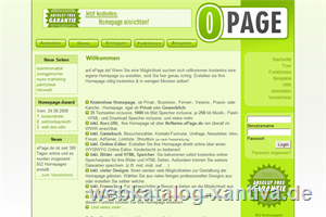 opage.de  Homepage kostenlos erstellen