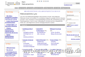 Webverzeichnis ohne Backlink www.lync.de