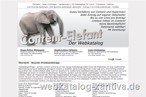 Content Elefant  kostenlose Detailseiten Eintrge