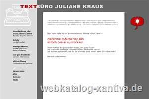 Textbro Juliane Kraus. Biografien, Reden, Briefe u.a. Texte