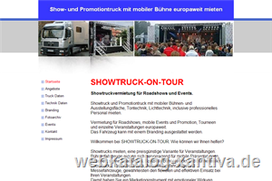 Showtruck Vermietung fr Roadshows und Events