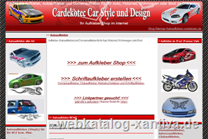 Cardekotec Autoaufkleber und Domainaufkleber Shop