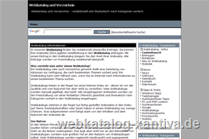 Webkatalog und Verzeichnis