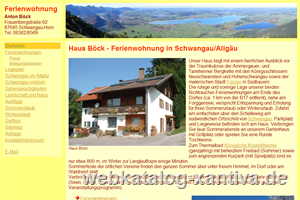Ferienwohnung im Haus Böck - Urlaub in Süddeutschland