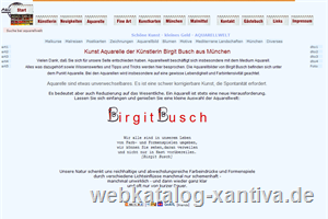 Kunst Aquarelle und Kunstdrucke der Malerin Birgit Busch