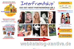 InterFriendship - DEUTSCHLANDS PARTNERBÖRSE NR. 1 für Ost-West-Kontakte