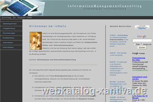 Information Management Consulting - Value Investing Anlageberatung