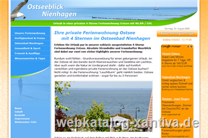 Ostsee Ferienwohnung im Ostseebad Nienhagen mit Ostseeblick