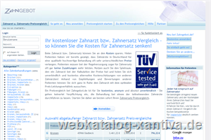 Kostenfreier Zahnarzt Preisvergleich
