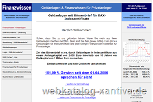 Geldanlagen: Brsenbrief fr DAX-Indexzertifikate fr Privatanleger