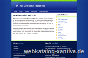 Artikelverzeichnis aXTres.de