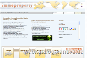 Immobilienmakler - Makler Werbung und Suche - Immoproperty