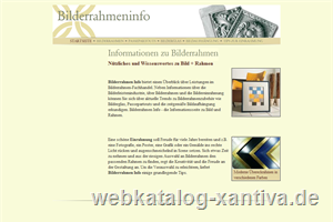 Bilderrahmeninfo - Infos zu Bilderrahmen und Zubehr