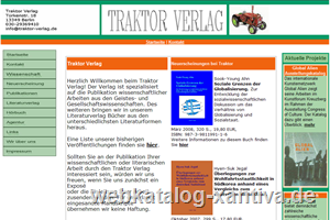 Traktor Verlag Berlin - wissenschaftlicher Verlag und Literaturverlag