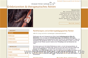 Reittherapie und Erlebnisreiten