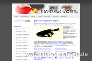 Informationen rund um den Trendsport Tischtennis, Belge, etc.
