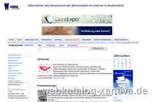 zahn-online: Zahn | Zahnmedizin | Zahnarzt suchen | Jobs