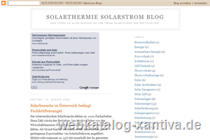 Solartechnik - Photovoltaik & Solarthermie