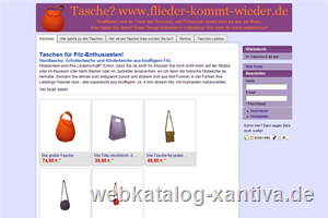 Meine Filz-Tasche bei Flieder kommt wieder