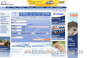 ebookers - das Online-Reiseportal