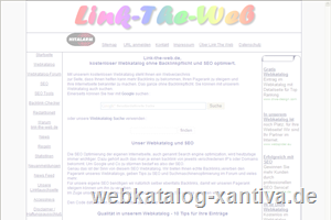 link-the-web.de, kostenloser Webkatalog ohne Backlinkpflicht
