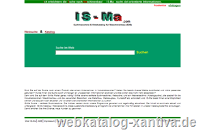 IS-Ma: Suchmaschine und Webkatalog fr Maschinenbau