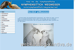 Nymphensittich Wegweiser - rund um die Nymphensittiche | Home