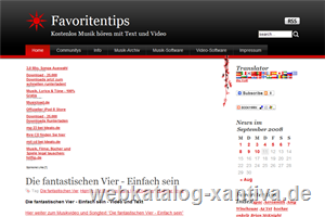 Favoritentips Musik mit Lyrics und Videoclips