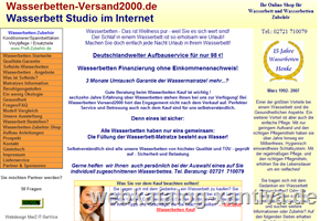 Wasserbetten Online Shop fr Wasserbetten und Zubehr