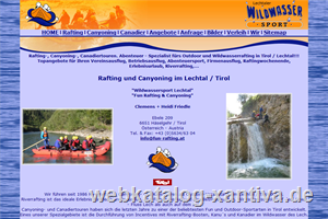 Rafting und Canyoning