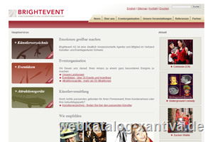 Brightevent AG - Knstlervermittlung, Eventorganisation